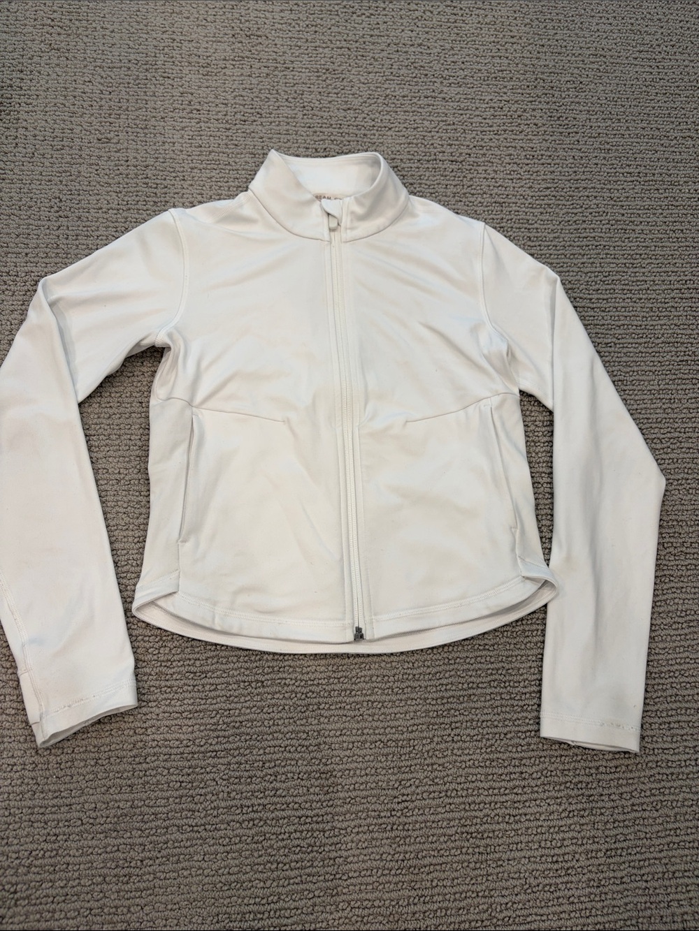 Athleta White Full-Zip Kids Jacket